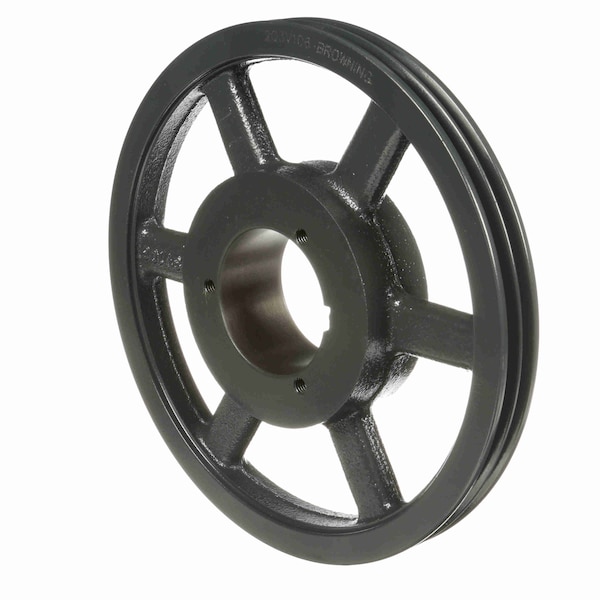 Browning 2 Groove Cast Iron Bushed Bore Multiple Sheave, 2Q3V106 2Q3V106 - main